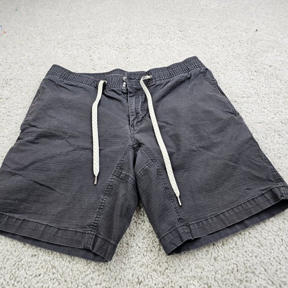 Vuori Shorts Mens Size Drawstring Outdoor Active RIPSTOP Grey USA - Picture 3 of 8